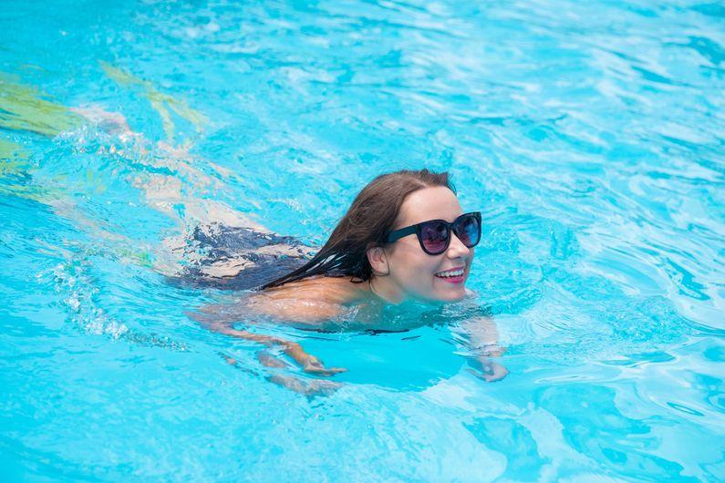 Girl swimming