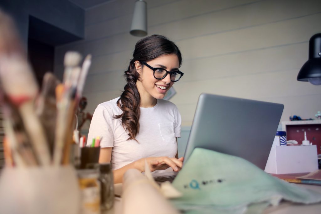 Woman on laptop